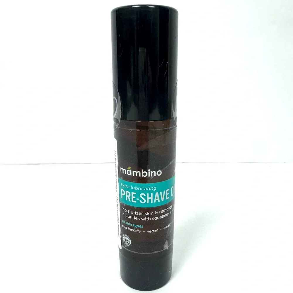 Mambino Organics Tea Tree Pre-Shave Oil Natural Moisturizing 2oz